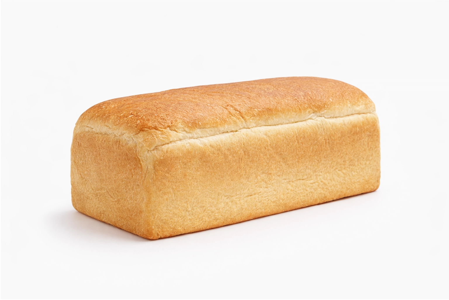 Loaf of agege bread on a white background